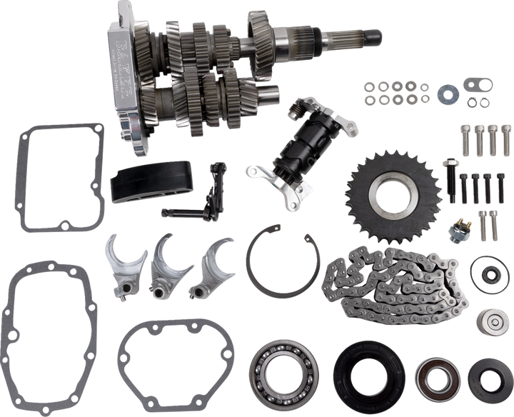 Baker Drivetrain Direct Drive Gear Set - 6-Speed - Polished - '01-'06 Touring DD6-411P-02