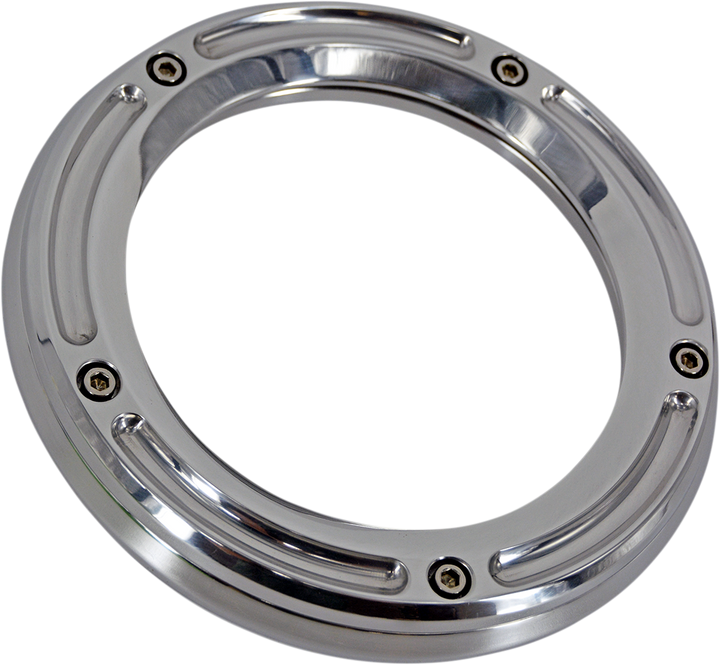 Trask Assault Derby Cover With Window - Chrome - Softail TM-0042CH