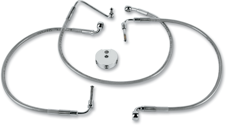 Drag Specialties Brake Line - Front - Stainless Steel 1204-2739