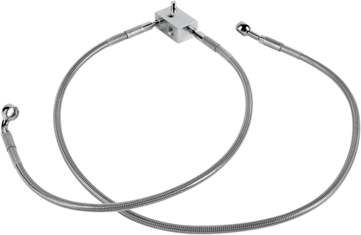Drag Specialties Brake Line - Rear - Stainless Steel 1204-2744