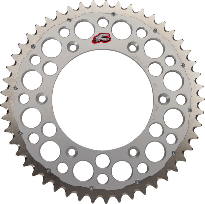 Renthal Twinring Rear Sprocket - 49 Tooth - Silver 2240-520-49GPSI
