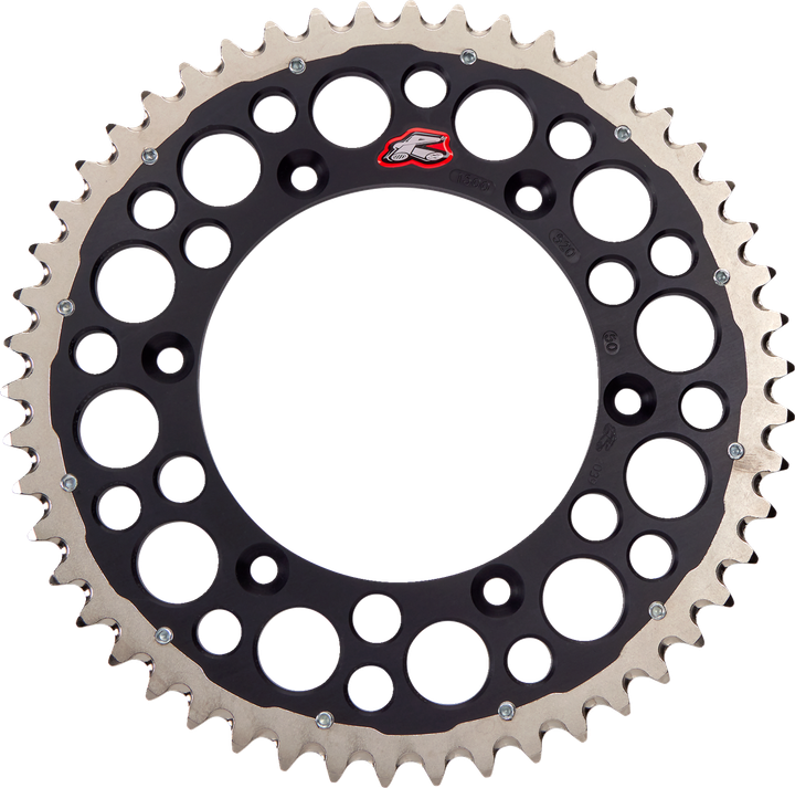 Renthal Twinring Rear Sprocket - 50 Tooth - Black - Yamaha 1500-520-50GPBK
