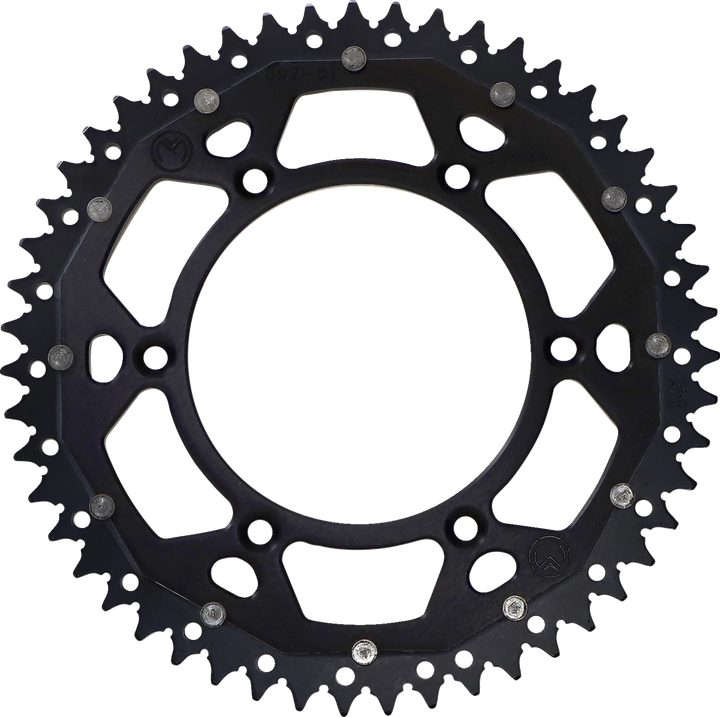 Moose Offroad Dual Sprocket - 51 Tooth - Black - Gas Gas/Husqvarna/Husaberg/Ktm 1210-897-51-10X