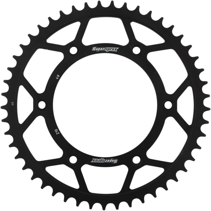 Supersprox Steel Rear Sprocket - 49 Tooth RFE-210-49-BLK
