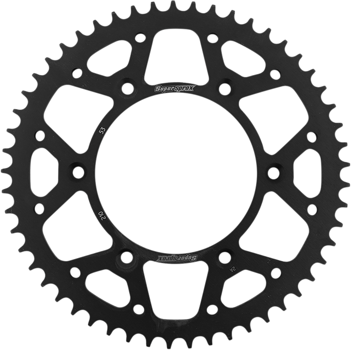 Supersprox Steel Rear Sprocket - 53 Tooth RFE-210-53-BLK