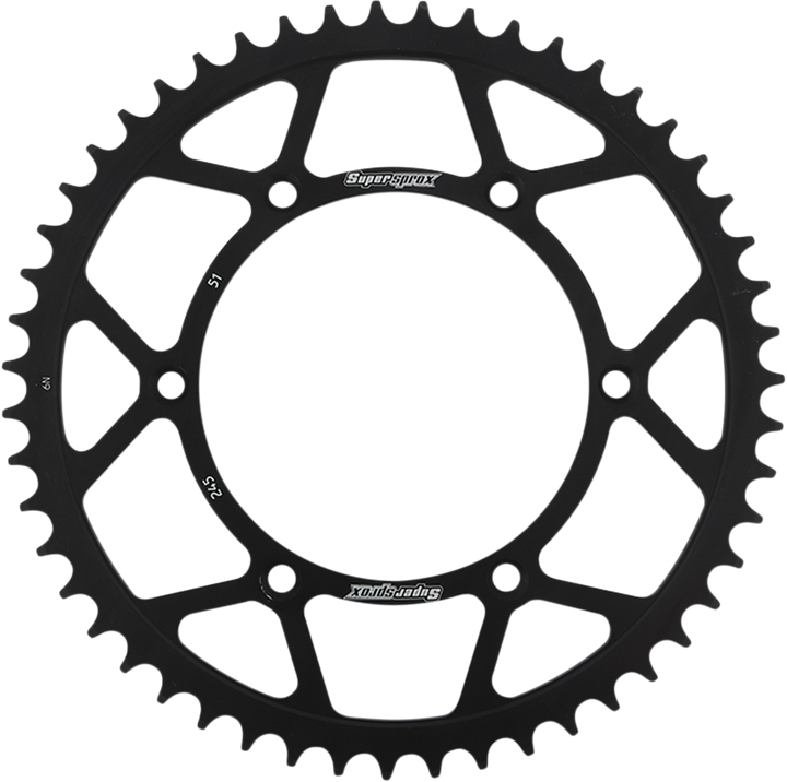 Supersprox Steel Rear Sprocket - 51 Tooth RFE-245-51-BLK