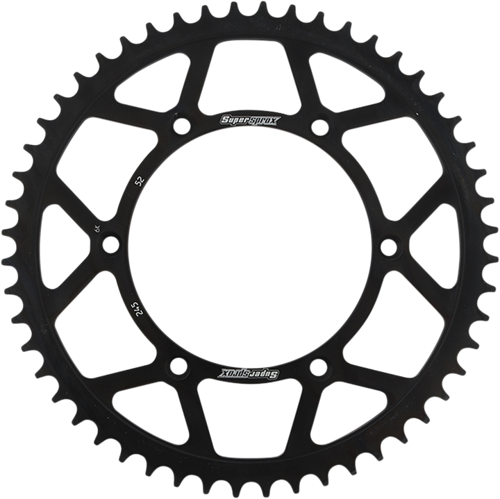 Supersprox Steel Rear Sprocket - 52 Tooth RFE-245-52-BLK