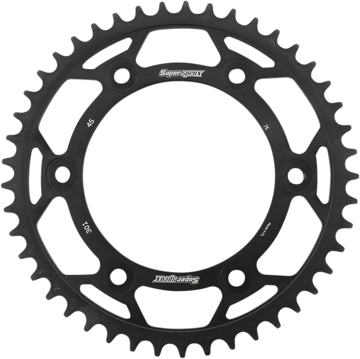 Supersprox Steel Rear Sprocket - 45 Tooth RFE-301-45-BLK