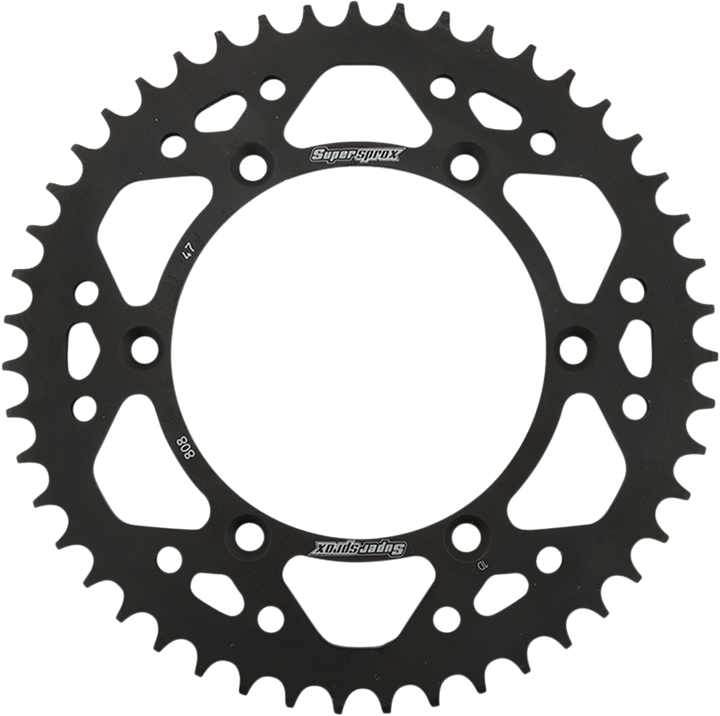 Supersprox Steel Rear Sprocket - 47 Tooth RFE-808-47-BLK