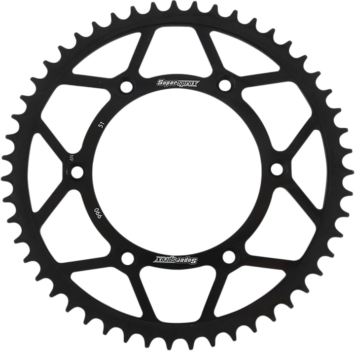 Supersprox Steel Rear Sprocket - 51 Tooth RFE-990-51-BLK