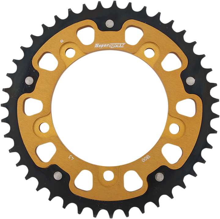 Supersprox Stealth Rear Sprocket - 43 Tooth - Gold - Suzuki/Triumph RST-1800-43-GLD