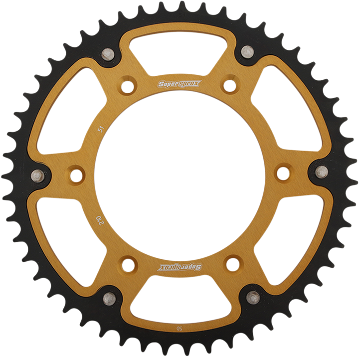 Supersprox Stealth Rear Sprocket - 51 Tooth - Gold - Honda RST-210-51-GLD