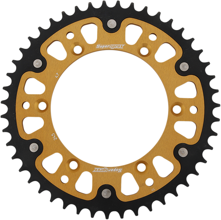 Supersprox Stealth Rear Sprocket - 47 Tooth - Gold - Yamaha RST-245-47-GLD