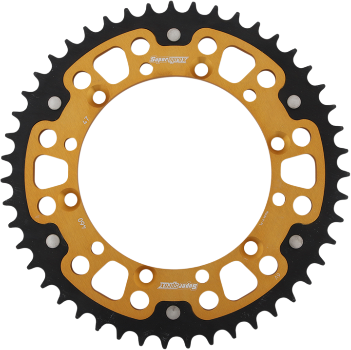 Supersprox Stealth Rear Sprocket - 47 Tooth - Gold - Kawasaki/Suzuki RST-460-47-GLD