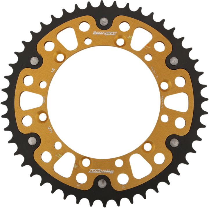 Supersprox Stealth Rear Sprocket - 48 Tooth - Gold - Kawasaki/Suzuki RST-460-48-GLD