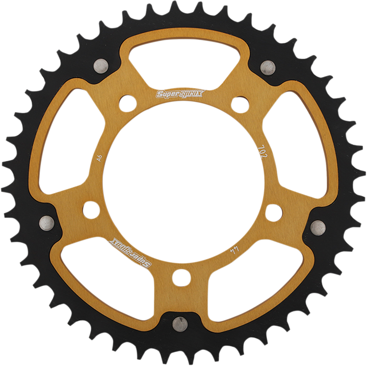 Supersprox Stealth Rear Sprocket - 44 Tooth - Gold - Aprilia RST-702-44-GLD