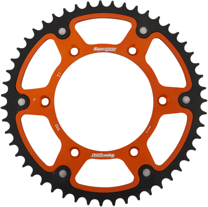 Supersprox Stealth Rear Sprocket - 51 Tooth - Orange - Husaberg/Husqvarna/Ktm RST-990-51-ORG