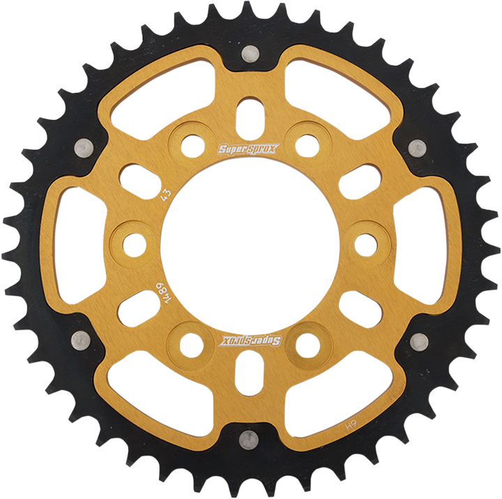 Supersprox Stealth Rear Sprocket - 43 Tooth - Gold - Kawasaki RST-1489-43-GLD
