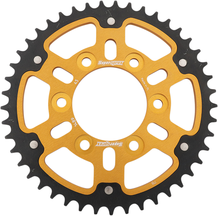 Supersprox Stealth Rear Sprocket - 45 Tooth - Gold - Kawasaki RST-1489-45-GLD