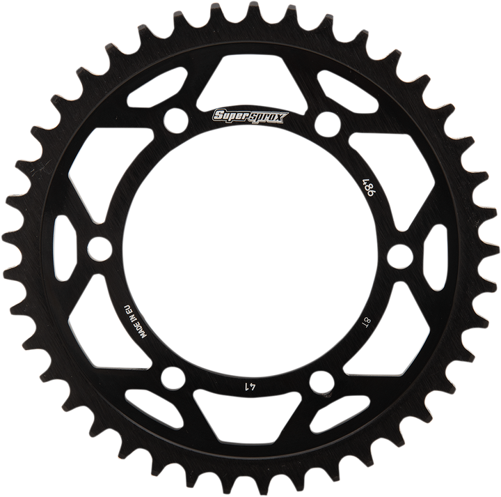 Supersprox Edge Rear Sprocket - Black - 41 Tooth RFA-486-41-BLK