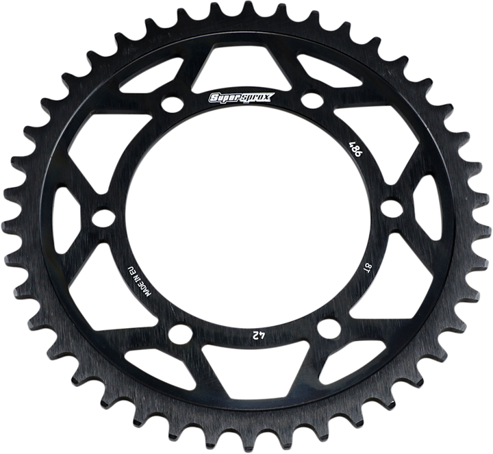 Supersprox Edge Rear Sprocket - Black - 42 Tooth RFA-486-42-BLK