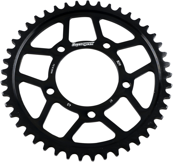 Supersprox Edge Rear Sprocket - Black - 45 Tooth RFA-829-45-BLK