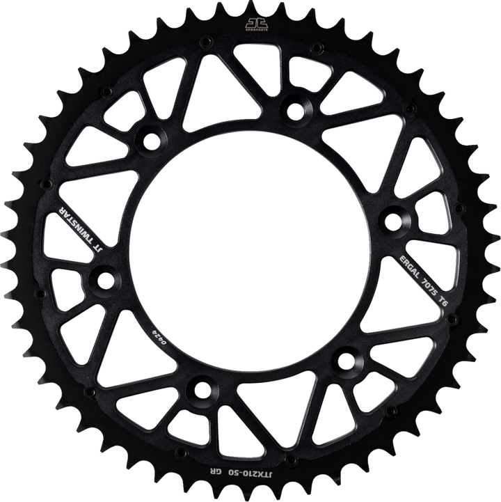 Jt Sprockets Rear Sprocket - Twinstar - 50 Tooth - Graphite - Beta/Honda JTX210.50GR