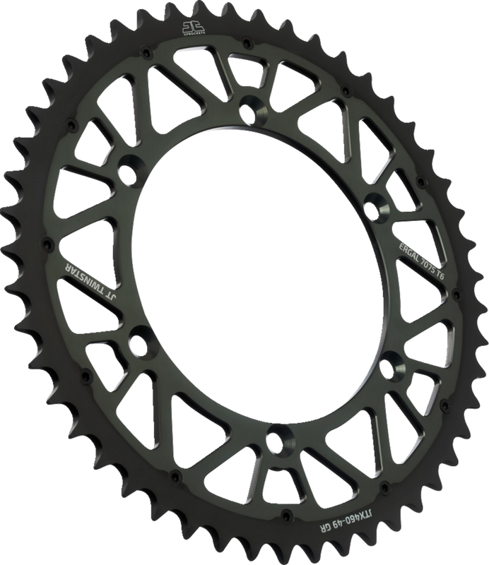 Jt Sprockets Rear Sprocket - Twinstar - 49 Tooth - Graphite - Kawasaki/Suzuki JTX460.49GR