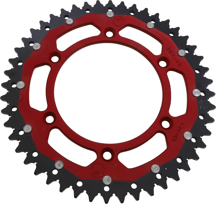 Moose Offroad Dual Sprocket - 48 Tooth - Red - Gas Gas 1210-897-48-13X