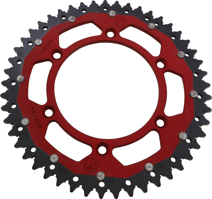 Moose Offroad Dual Sprocket - 49 Tooth - Red - Gas Gas 1210-897-49-13X