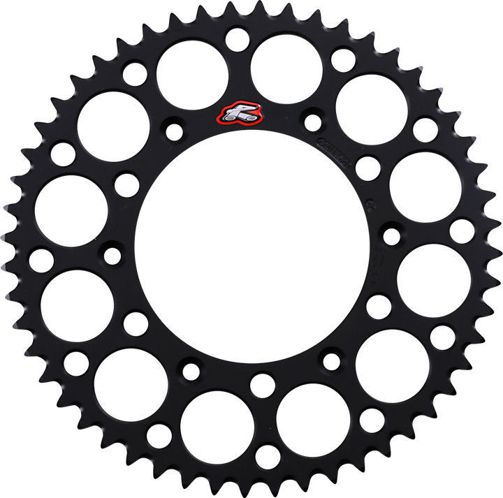 Renthal Rear Sprocket - Aluminum - 52 Tooth - Black 224U-520-52GPBK