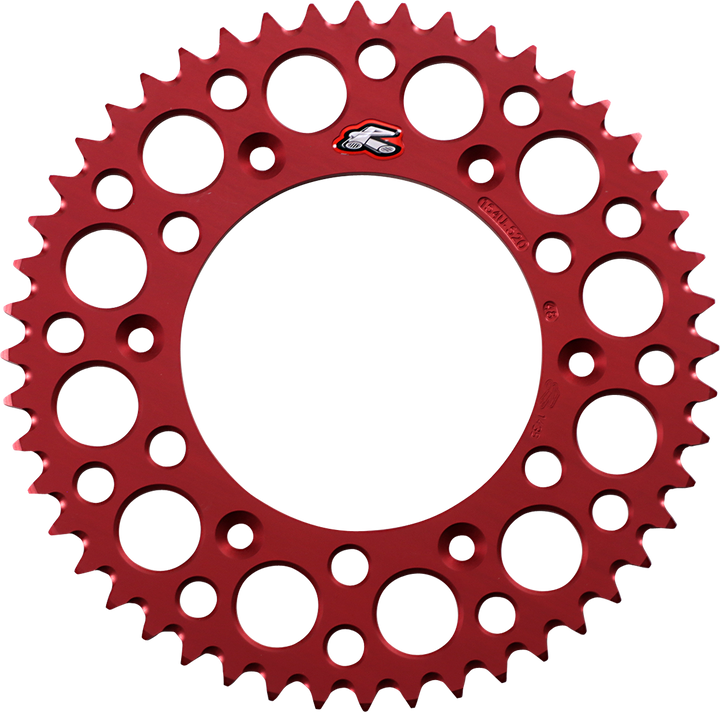 Renthal Rear Sprocket - Aluminum - 48 Tooth - Red - Honda 154U-520-48GRRD
