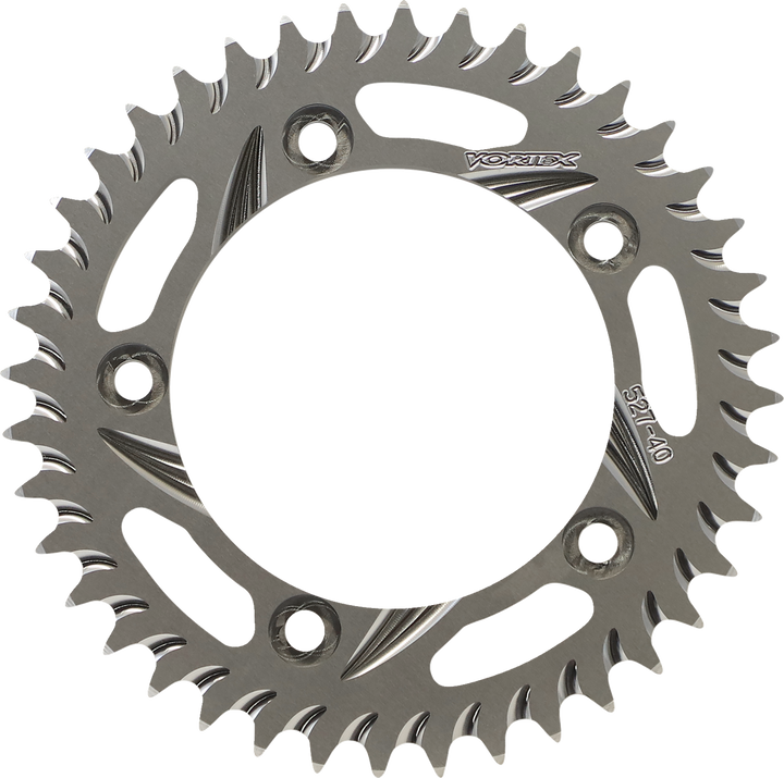 Vortex Aluminum Sprocket - Silver - Rear - 40 Tooth 527-40