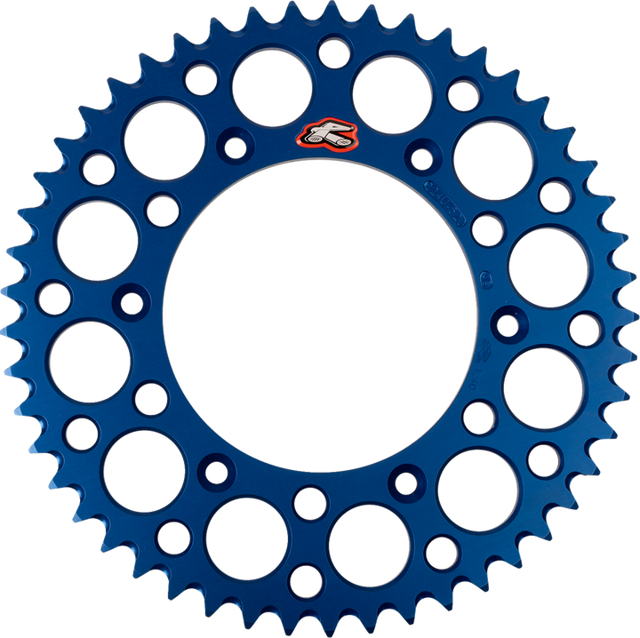 Renthal Rear Sprocket - Aluminum - 49 Tooth - Blue 224U-520-49GPBU