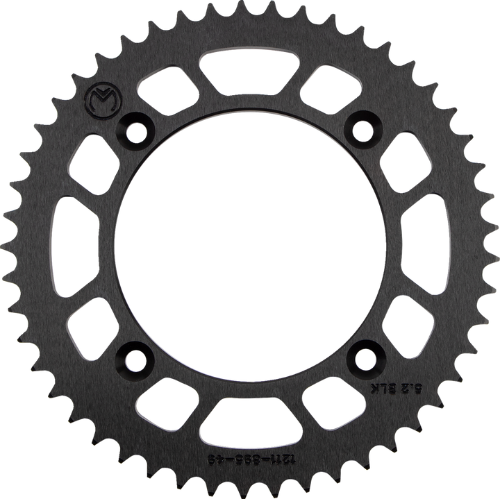Moose Offroad Rear Sprocket - Aluminum - 49 Tooth - Black - Husqvarna/Ktm 1211-895-49-10