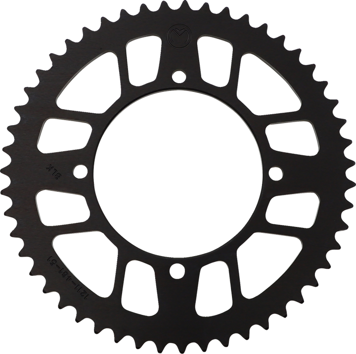 Moose Offroad Rear Sprocket - Aluminum - 51 Tooth - Black - Kawasaki/Suzuki 1211-461-51-10