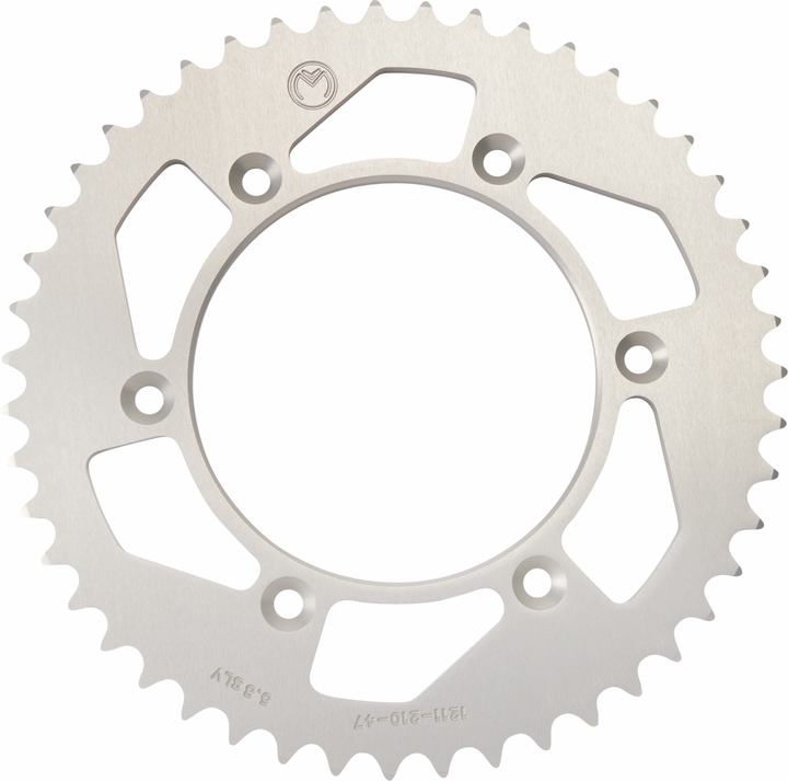 Moose Offroad Rear Sprocket - Aluminum - 47 Tooth - Silver - Honda 1211-210-47-11