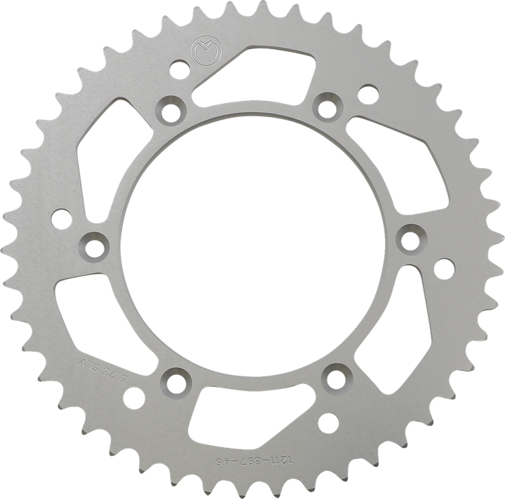 Moose Offroad Rear Sprocket - Aluminum - 46 Tooth - Silver - Husaberg/Husqvarna/Ktm 1211-897-46-11
