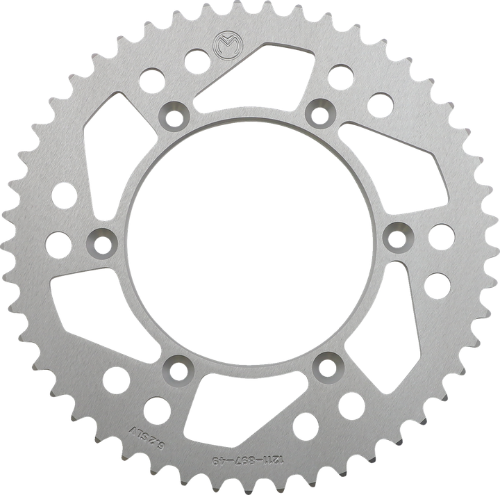Moose Offroad Rear Sprocket - Aluminum - 49 Tooth - Silver - Husaberg/Husqvarna/Ktm 1211-897-49-11