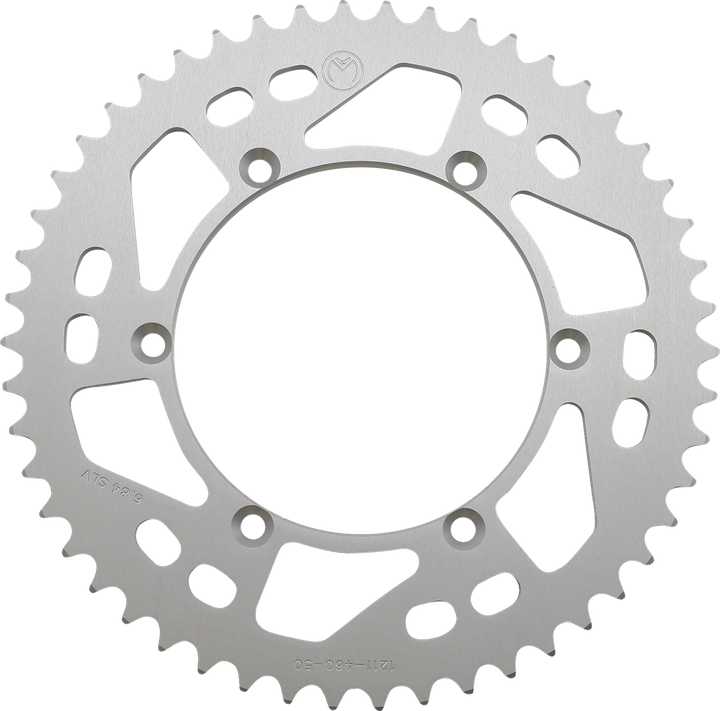 Moose Offroad Rear Sprocket - Aluminum - 50 Tooth - Silver - Kawasaki/Suzuki 1211-460-50-11
