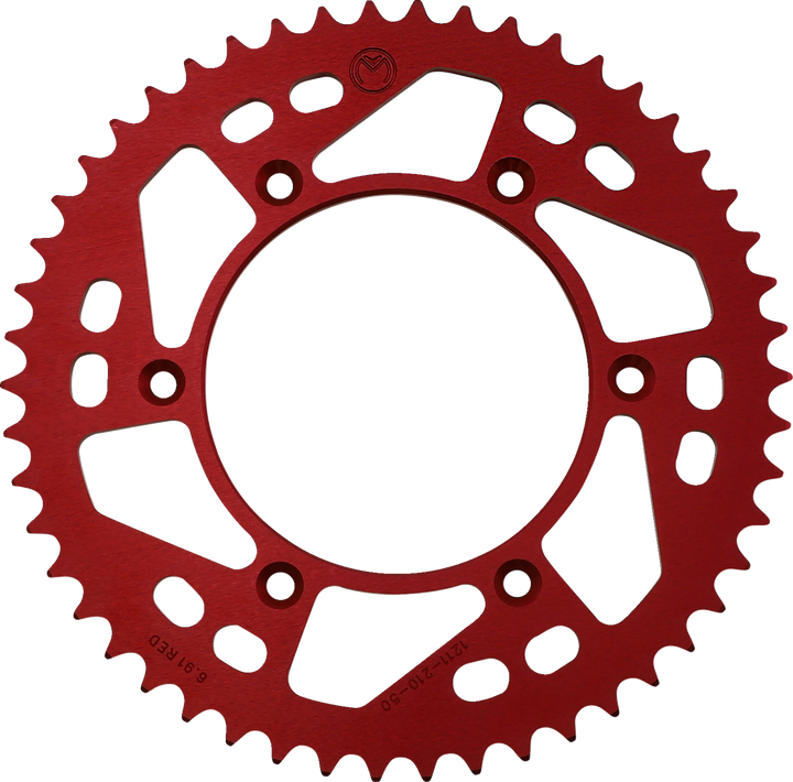 Moose Offroad Rear Sprocket - Aluminum - 50 Tooth - Red - Honda 1211-210-50-13
