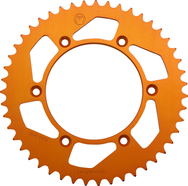 Moose Offroad Rear Sprocket - Aluminum - 47 Tooth - Orange - Husaberg/Husqvarna/Ktm 1211-897-47-14