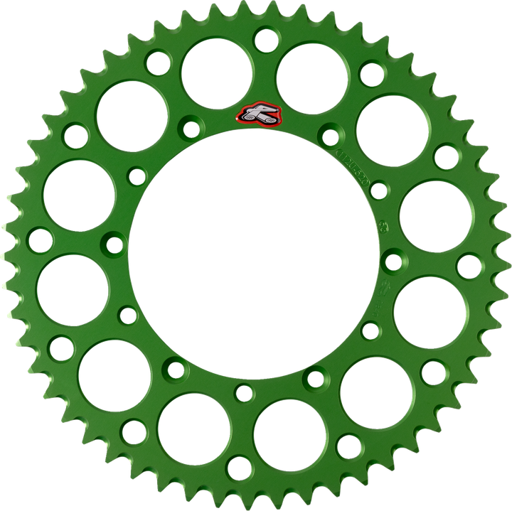 Renthal Rear Sprocket - Aluminum - 53 Tooth - Green - Kawasaki 112U-520-53GEGN