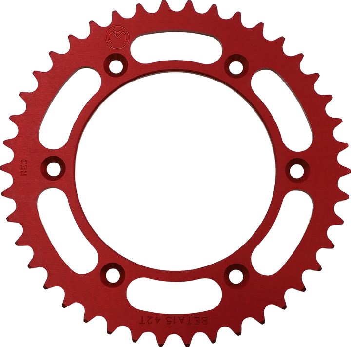 Moose Offroad Rear Sprocket - Aluminum - 42 Tooth - Red - Beta 1211-BET-42-13