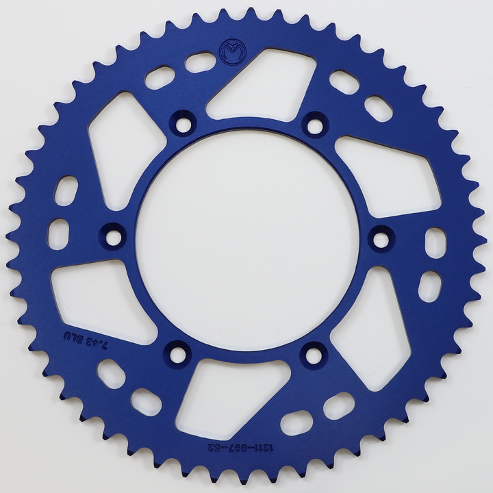 Moose Offroad Rear Sprocket - Aluminum - 52 Tooth - Blue - Husaberg/Husqvarna/Ktm 1211-897-52-12