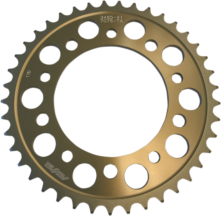 Sunstar Sprockets Rear Sprocket - 41 Tooth - Yamaha - Works/Gold 5-348541