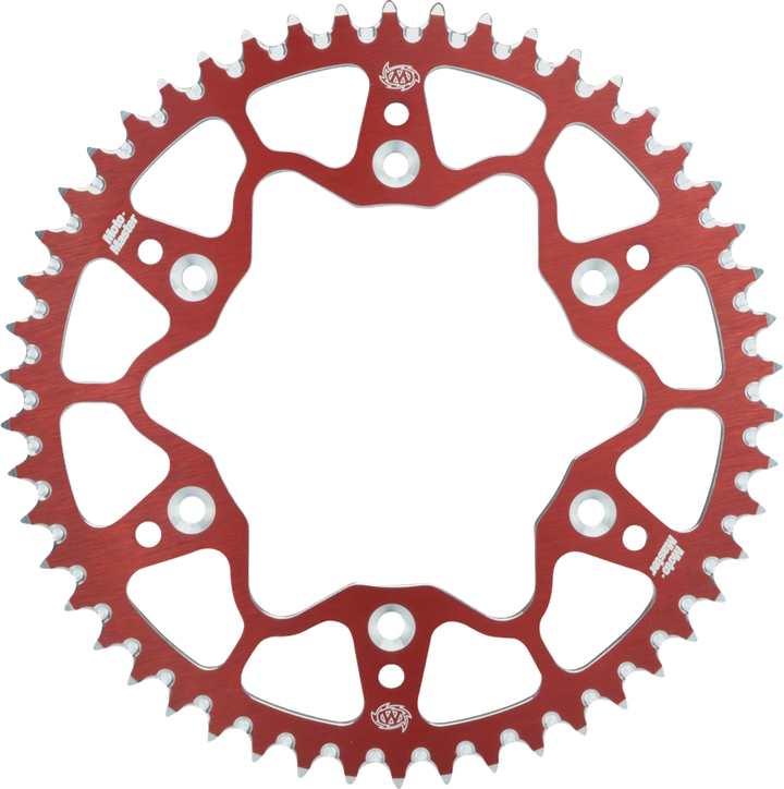 Moto-Master 7075 Aluminum Rear Sprocket - 52 Tooth - Red - Honda 620022352