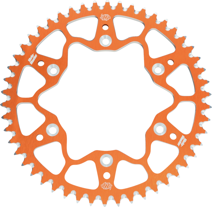 Moto-Master 7075 Aluminum Rear Sprocket - 53 Tooth - Orange 620072553