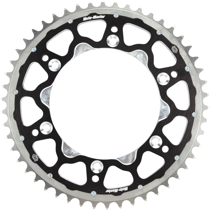 Moto-Master Fusion Series Dual Ring Rear Sprocket - 49 Tooth - Black 620073249