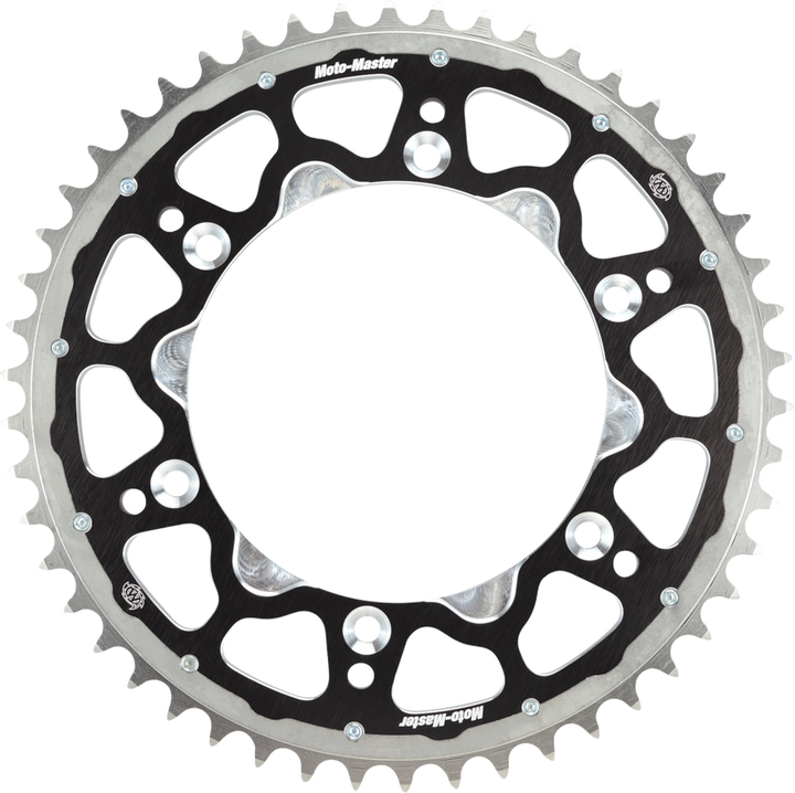 Moto-Master Fusion Series Dual Ring Rear Sprocket - 49 Tooth - Black 620123249